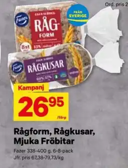 City Gross Rågform, rågkusar, mjuka fröbitar erbjuda
