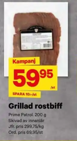 City Gross Grillad rostbiff erbjuda