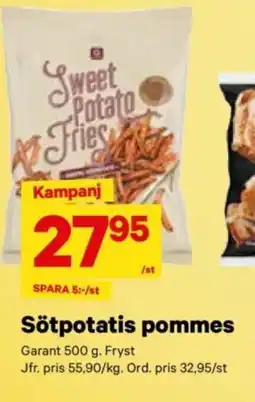 City Gross GARANT Sötpotatis pommes erbjuda