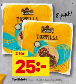 City Gross BANDEROS Tortillabröd erbjuda