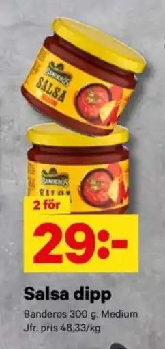 City Gross BANDEROS Salsa dipp erbjuda