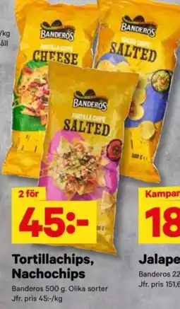 City Gross BANDEROS Tortillachips, nachochips erbjuda