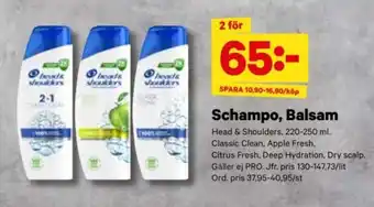 City Gross HEAD & SHOULDERS Schampo, balsam erbjuda