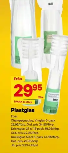 City Gross FIXA Plastglas erbjuda