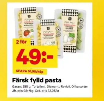 City Gross GARANT Färsk fylld pasta erbjuda