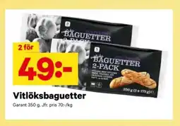 City Gross GARANT Vitlöksbaguetter erbjuda