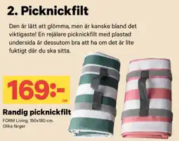 City Gross Randig picknickfilt erbjuda