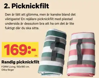 City Gross Randig picknickfilt erbjuda