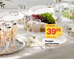 City Gross Plastglas med silverkant erbjuda