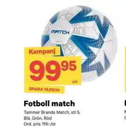 City Gross Fotboll match erbjuda