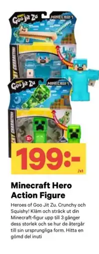 City Gross Minecraft hero action figure erbjuda