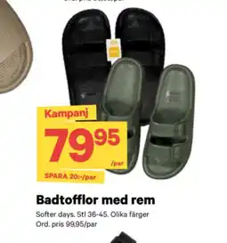 City Gross Badtofflor med rem erbjuda