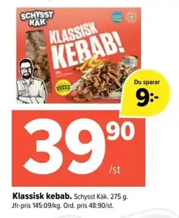 Coop Extra SCHYSST KÄK Klassisk kebab erbjuda