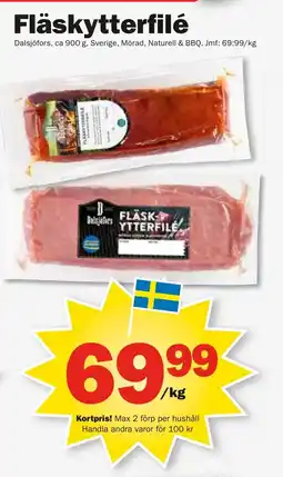 Pekås Fläskytterfilé erbjuda