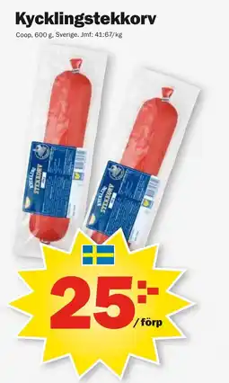 Pekås COOP Kycklingstekkorv erbjuda