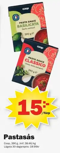 Pekås COOP Pastasås erbjuda