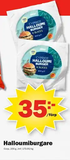 Pekås Halloumiburgare erbjuda