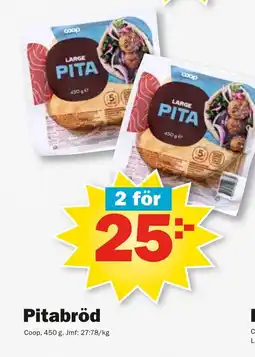 Pekås COOP Pitabröd erbjuda