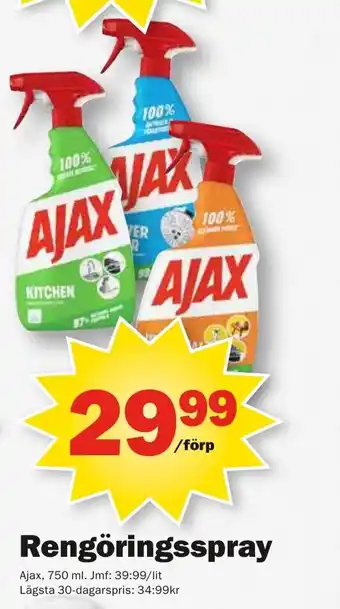Pekås AJAX Rengöringsspray erbjuda