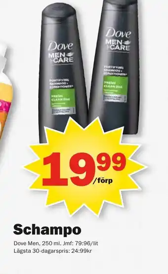 Pekås DOVE Schampo erbjuda