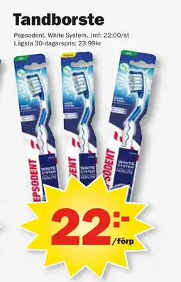 Pekås PEPSODENT Tandborste erbjuda
