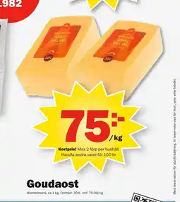 Pekås WERNERSSONS Goudaost erbjuda