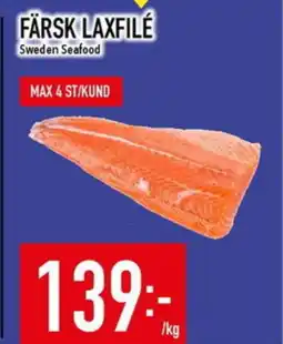 Matdax SWEDEN SEAFOOD Färsk laxfile erbjuda