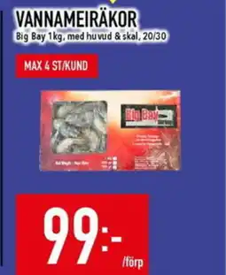 Matdax BIG BAY Vannameiräkor erbjuda
