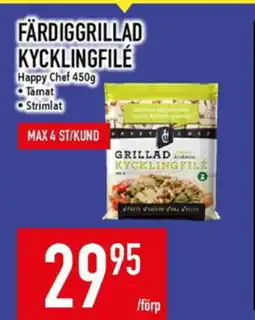 Matdax HAPPY CHEF Färdiggrillad kycklingfilé erbjuda