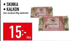 Matdax FAM JACOBSEN Skinka • kalkon erbjuda