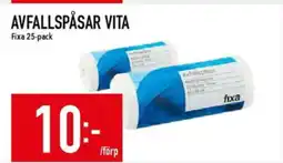 Matdax FIXA Avfallspåsar vita erbjuda