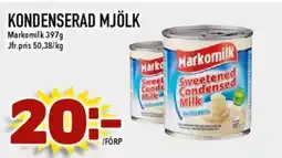 Matdax MARKOMILK Kondenserad mjölk erbjuda