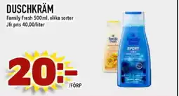 Matdax FAMILY FRESH Duschkräm erbjuda