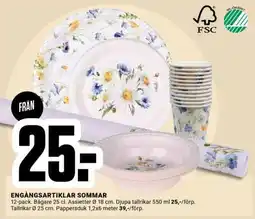 ÖoB ENGÅNGSARTIKLAR SOMMAR erbjuda