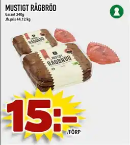 Din Mat GARANT Mustigt rågbröd erbjuda
