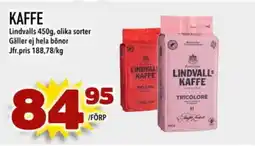 Din Mat LINDVALLS Kaffe erbjuda