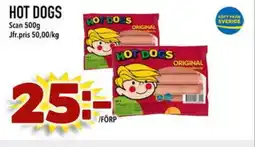 Din Mat SCAN Hot dogs erbjuda