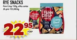 Din Mat FINN CRISP Rye snacks erbjuda