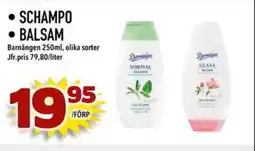 Din Mat BARNÄNGEN Schampo • balsam erbjuda