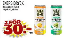 Din Mat REIGN STORM Energidryck erbjuda