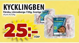 Matvärlden Tensta LONNEBERGA Kycklingben erbjuda