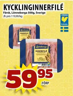 Matvärlden Tensta LONNEBERGA Kycklinginnerfilé erbjuda
