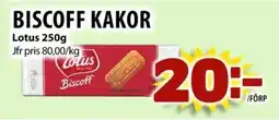 Matvärlden Tensta LOTUS Biscoff kakor erbjuda