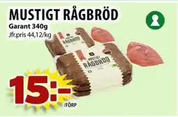 Matvärlden Tensta GARANT Mustigt rågbröd erbjuda