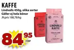 Matvärlden Tensta LINDVALLS Kaffe erbjuda
