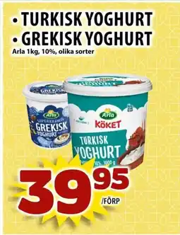 Matvärlden Tensta ARLA Turkisk yoghurtin grekisk yoghurt erbjuda
