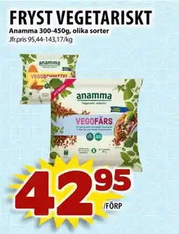 Matvärlden Tensta ANAMMA Fryst vegetariskt erbjuda