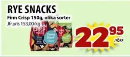 Matvärlden Tensta FINN CRISP Rye snacks erbjuda