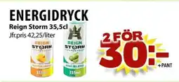 Matvärlden Tensta REIGN STORM Energidryck erbjuda