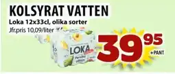 Matvärlden Tensta LOKA Kolsyrat vatten erbjuda